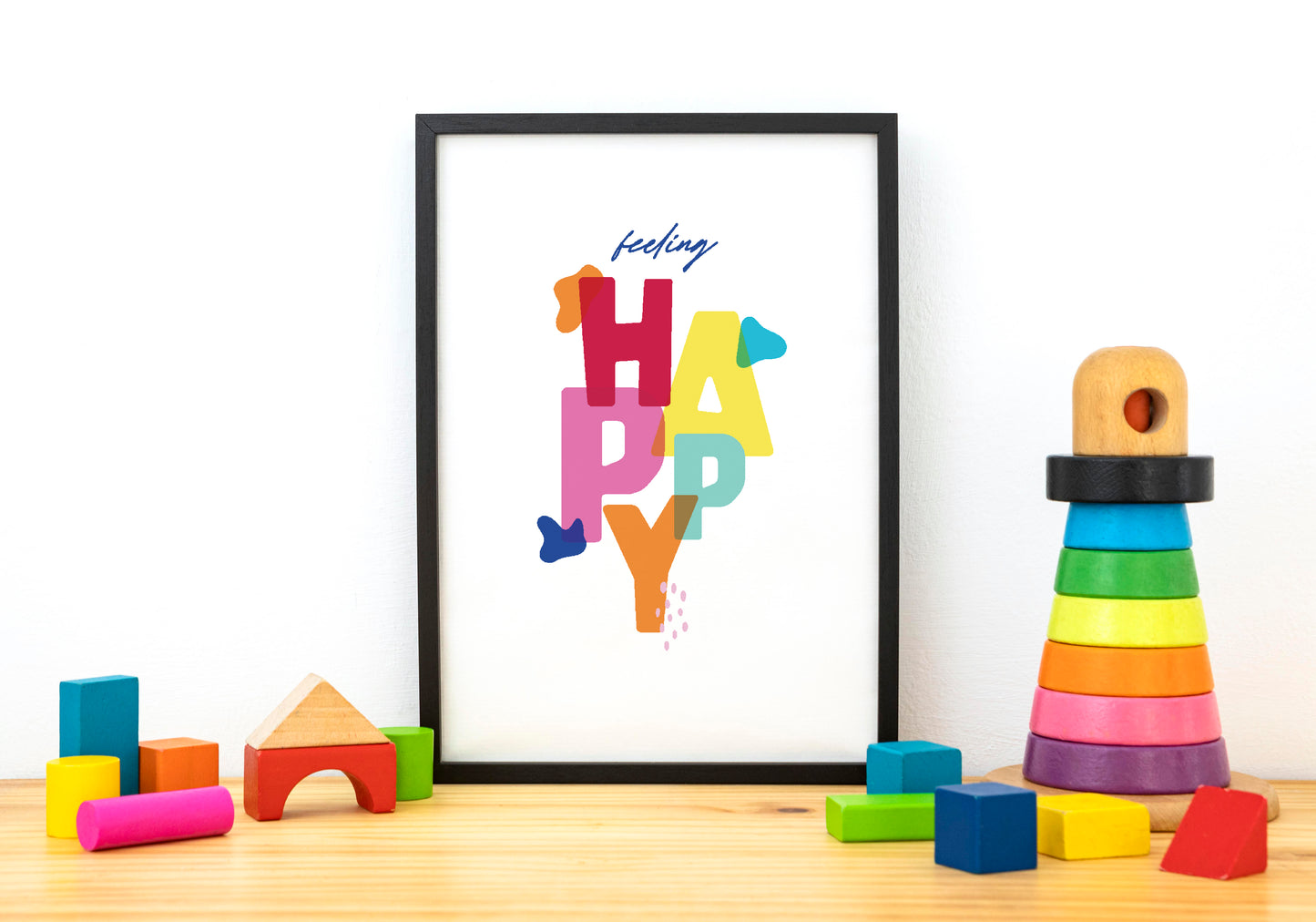 feeling happy mock up