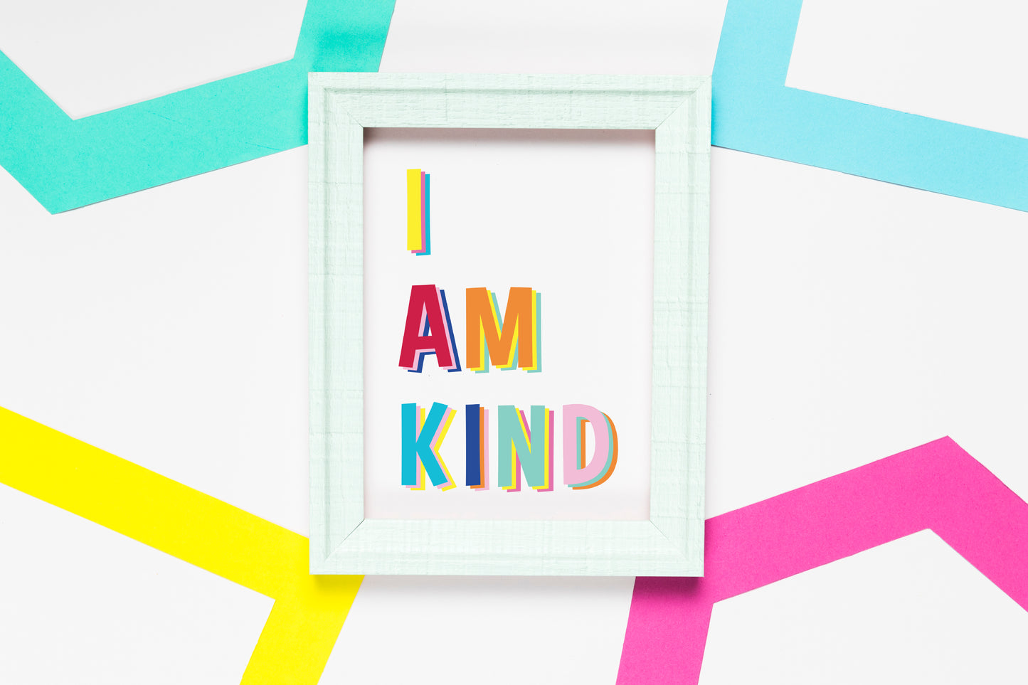 I am kind mock up poster
