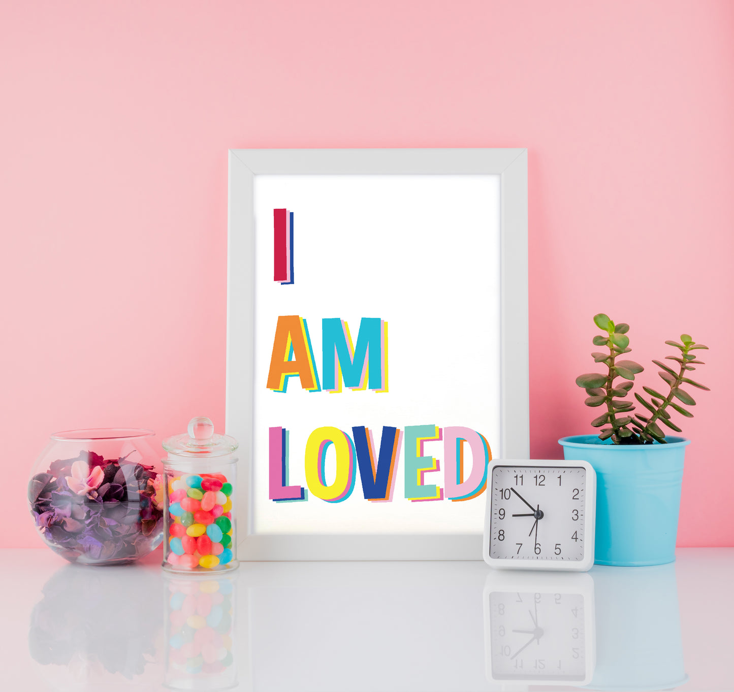 i am loved poster mocked up