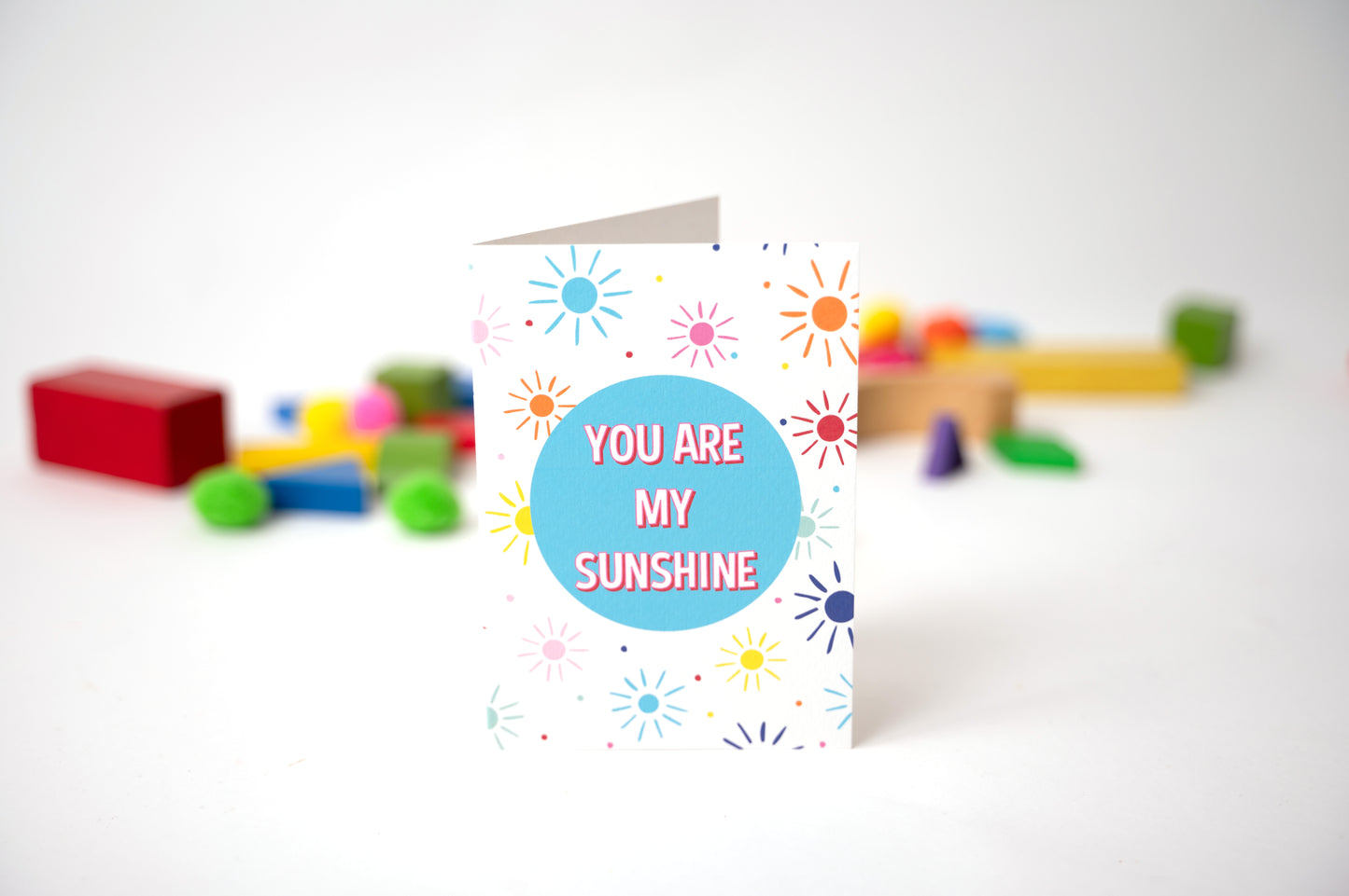 you are my sunshine greetings card