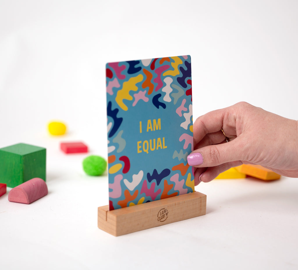 Wooden Affirmation Card Stand