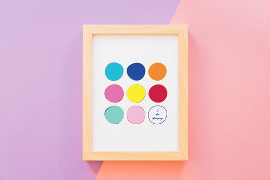circles i am amazing affirmation poster