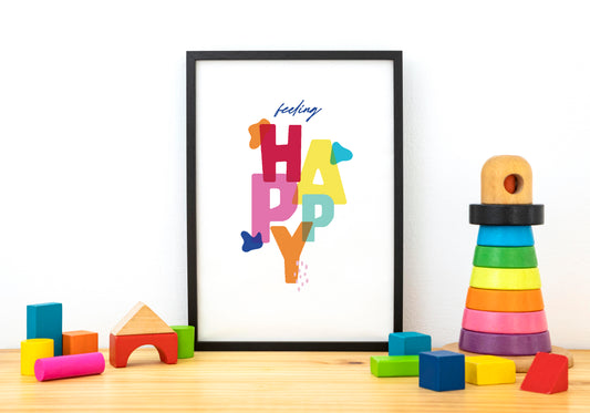 feeling happy mock up