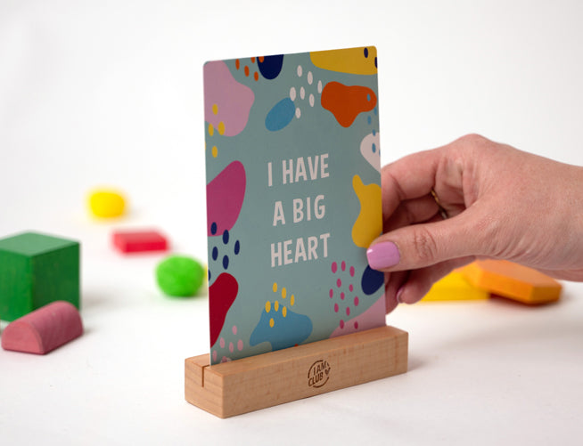 Wooden Affirmation Card Stand – Display Daily Positive Messages